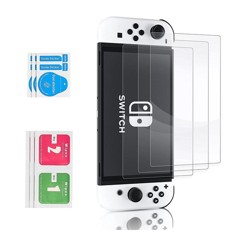 Oled Switch Bundle with Case Film Bag and Caps