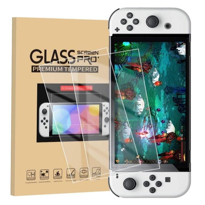 Oled Switch Bundle with Case Film Bag and Caps