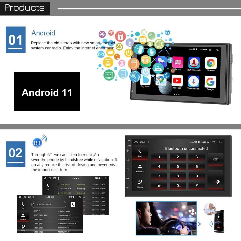 10 Inch Android Wifi Car Navigation Reversing Video Player - 2 + 32G