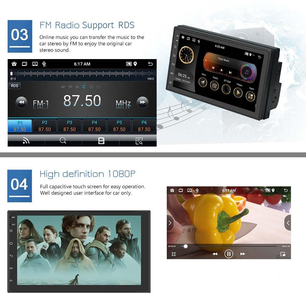 10 Inch Android Wifi Car Navigation Reversing Video Player - 2 + 32G
