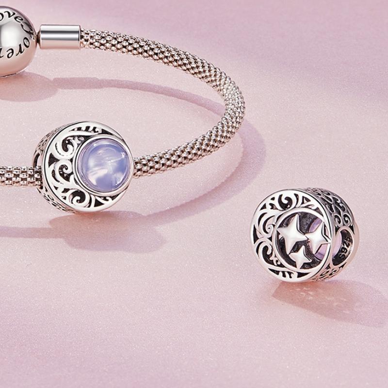 925 Sterling Silver Opal Moonlight Beaded Bracelet