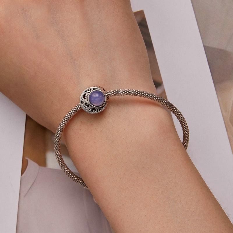 925 Sterling Silver Opal Moonlight Beaded Bracelet