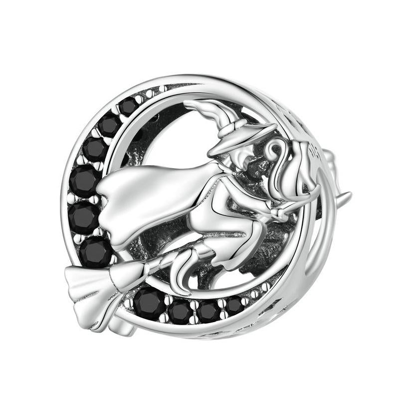 925 Sterling Silver Halloween Witch Diy Bracelet Bead Accessories