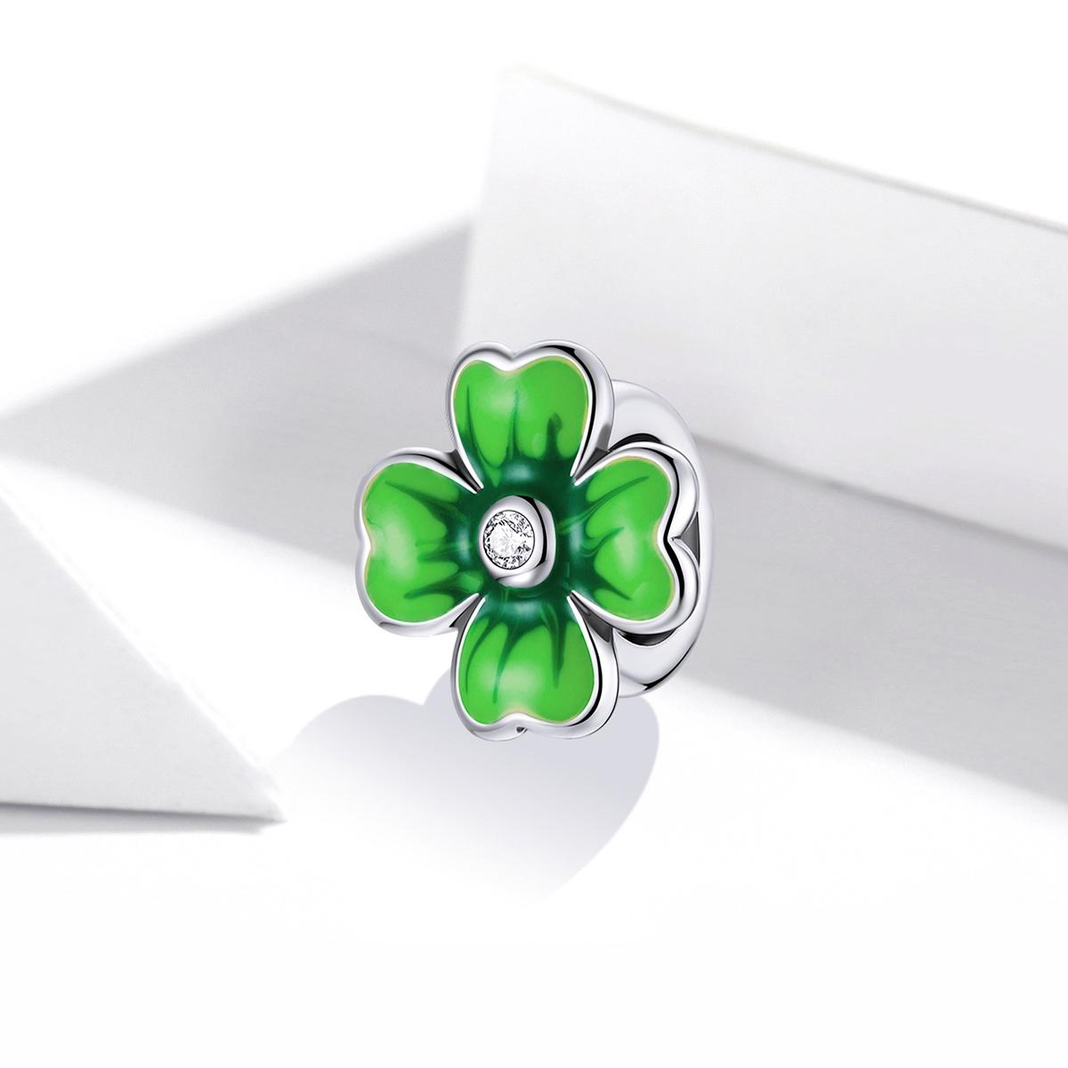 925 Sterling Silver Lucky Clover Beads For Diy Bracelets & Necklaces