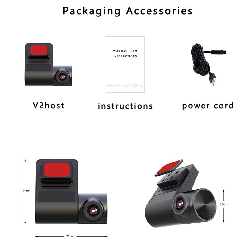 Hd Wifi Adas Driving Recorder with Usb Port