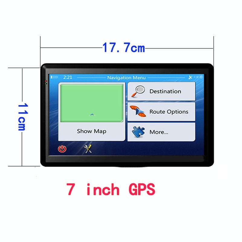 7 Inch Car Gps Navigator 8G + 128M Resistive Screen Australia Map Fm / Tf Card Support