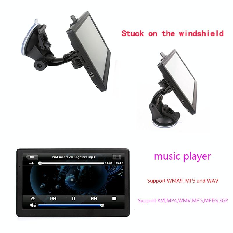7 Inch Car Gps Navigator 8G + 128M Resistive Screen Australia Map Fm / Tf Card Support