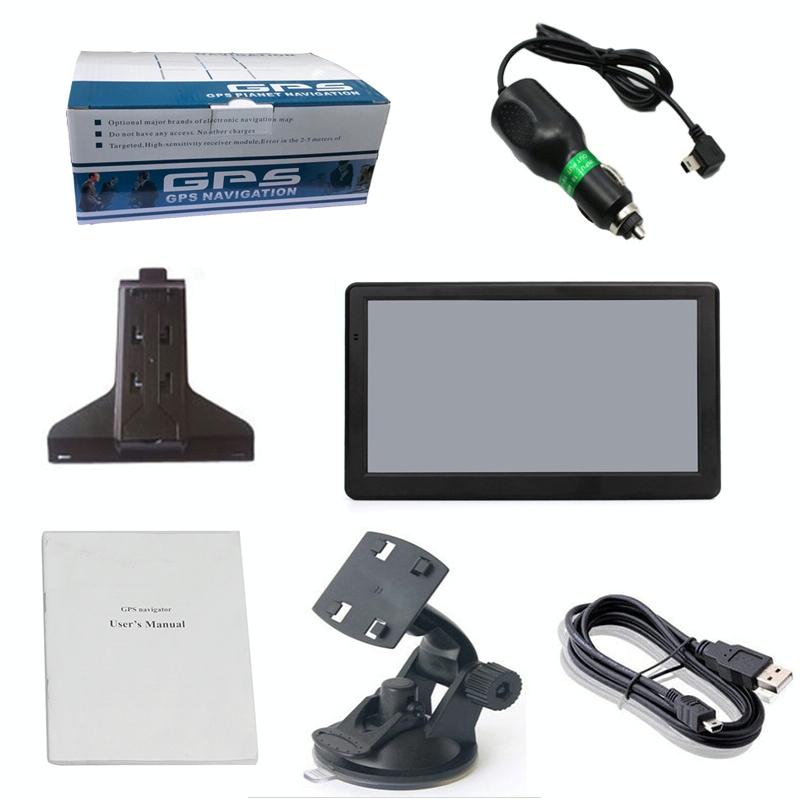 7 Inch Car Gps Navigator 8G + 128M Resistive Screen Australia Map Fm / Tf Card Support