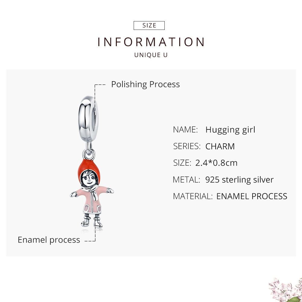 925 Sterling Silver Sunshine Girl Bead Pendant For Diy Bracelets And Necklaces