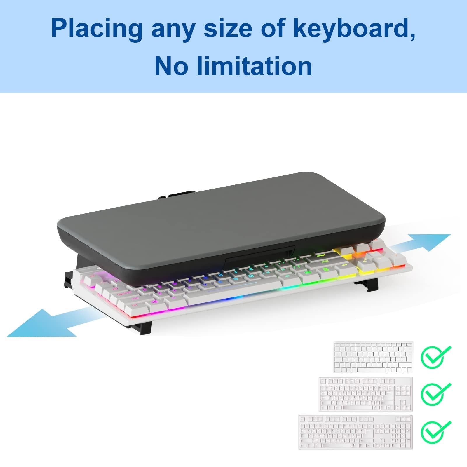 Adjustable Laptop Stand with Storage Drawer - Height Riser - Upgrade