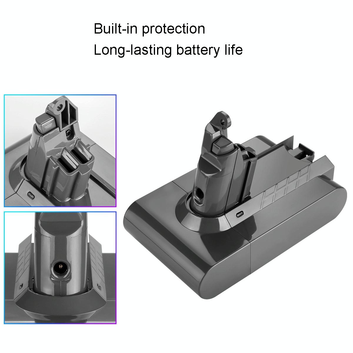 Extra Battery for Dyson V6 Handheld Vacuum - Replacement - V6 2.2Ah