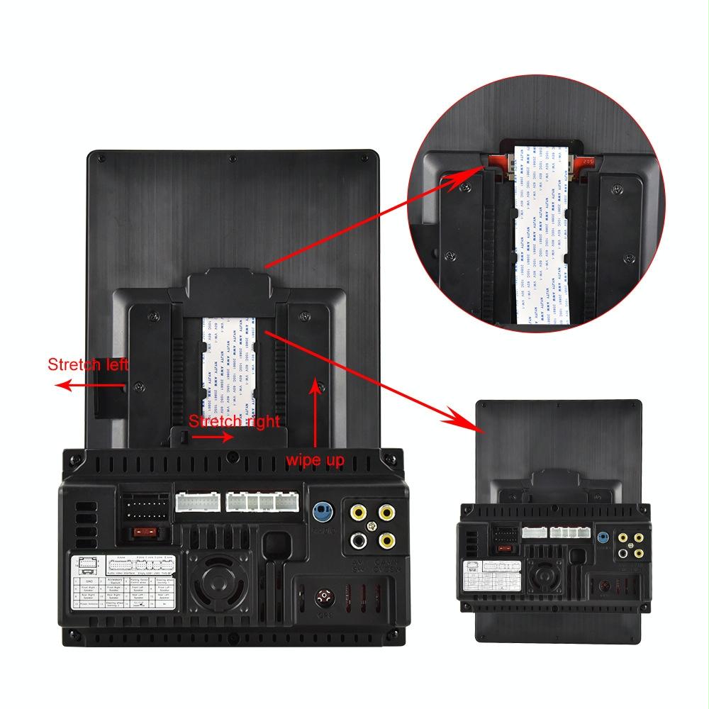 9.5 Inch Vertical Screen Car Mp5 Player - 2 Spindles + 4 Cameras