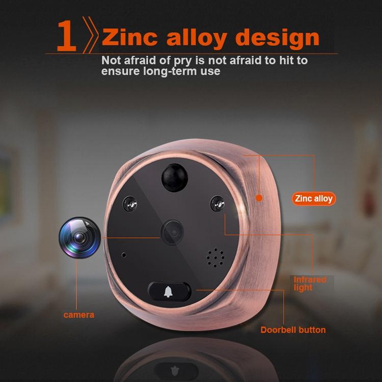 Smart Doorbell With 4.3 Display 3.0Mp Camera Motion Detection Night Vision & Tf Card Support 32Gb Max