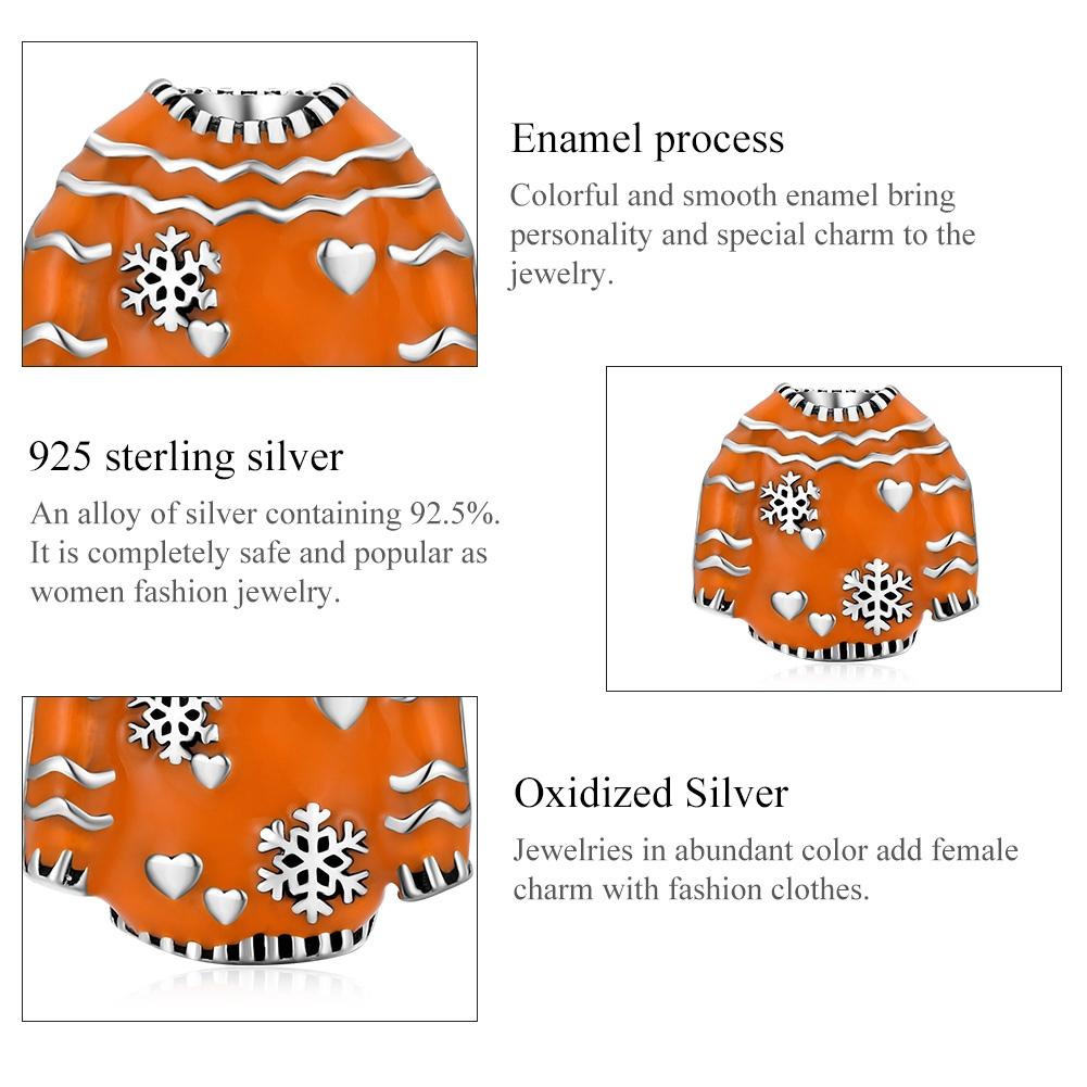 925 Sterling Silver Sweater Bead Bracelet / Necklace Accessory