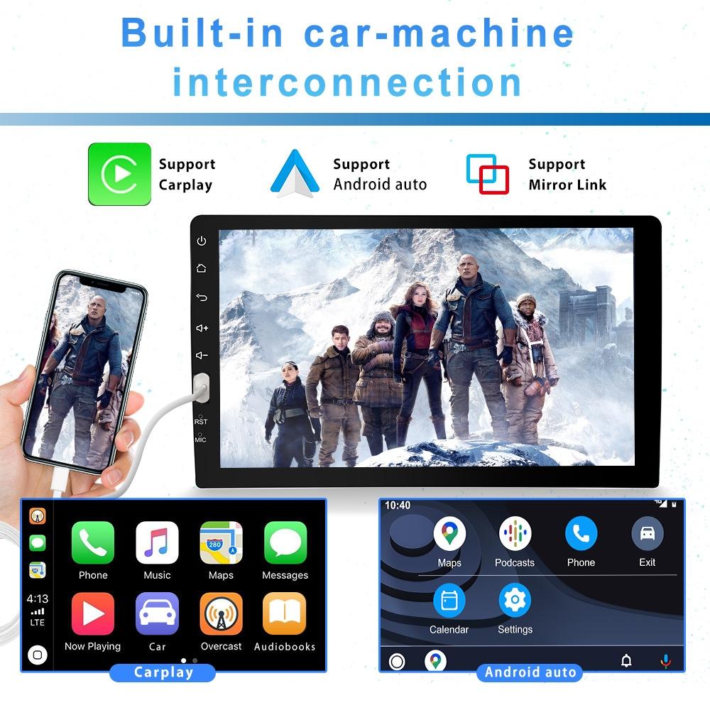 9 Inch Carplay Mp5 Player + 8 Light Camera - Standard Style