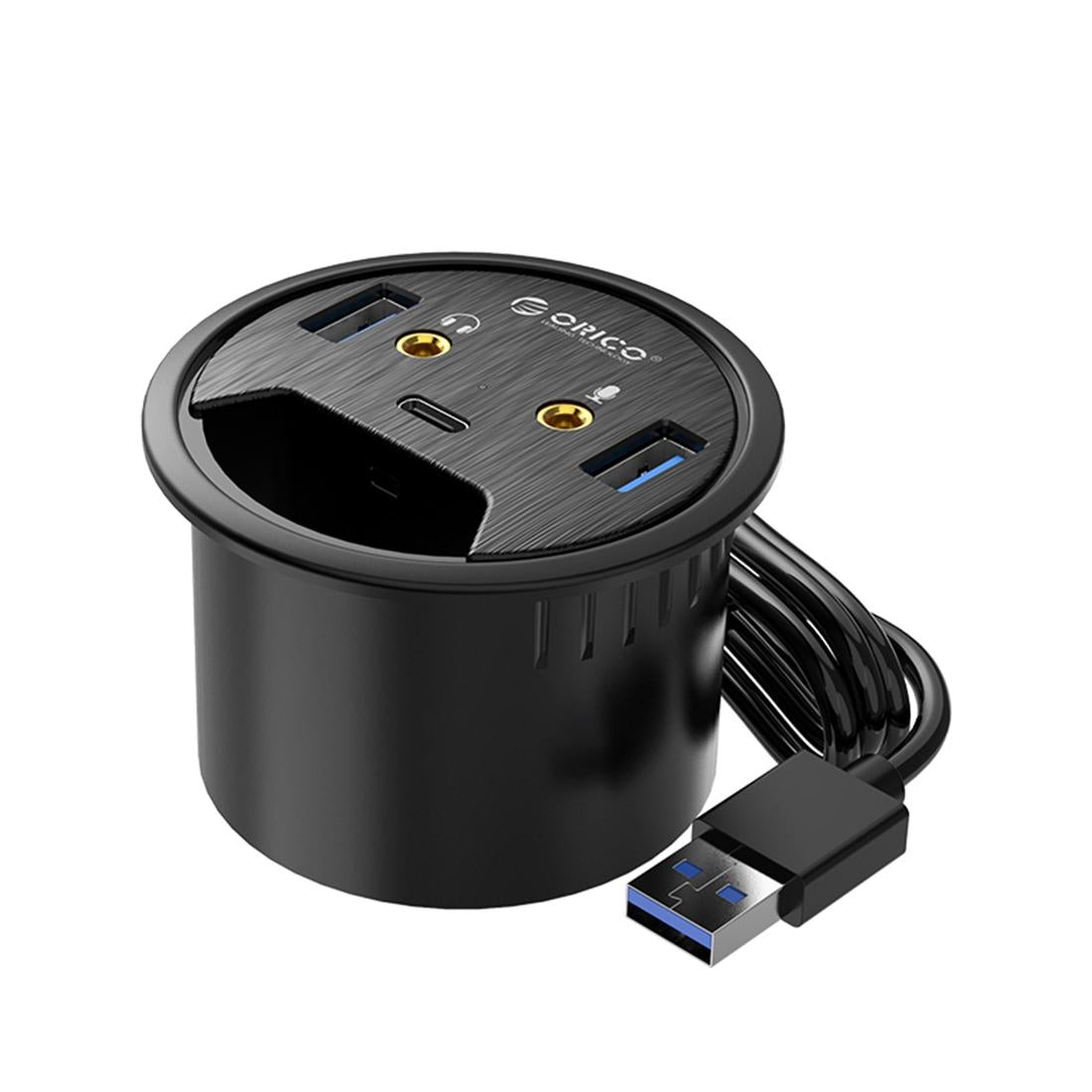Multi-Function Desktop Power Grommet Hub