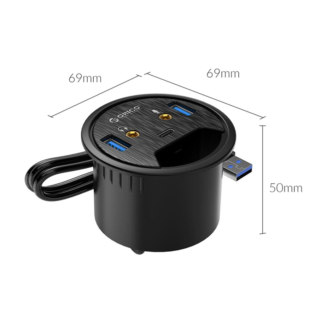 Multi-Function Desktop Power Grommet Hub