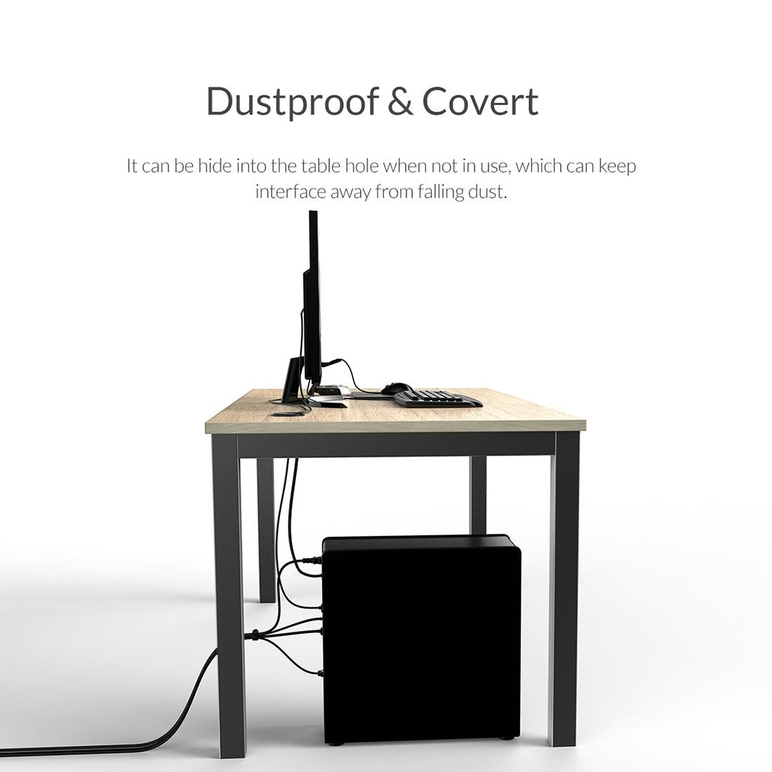 Multi-Function Desktop Power Grommet Hub