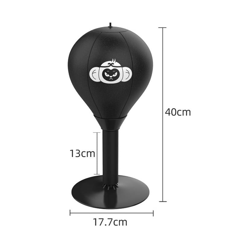 Desktop Speed Ball For Boxing Training - Bear Design With Gloves & Pump - Monkey+Children Gloves+Pump