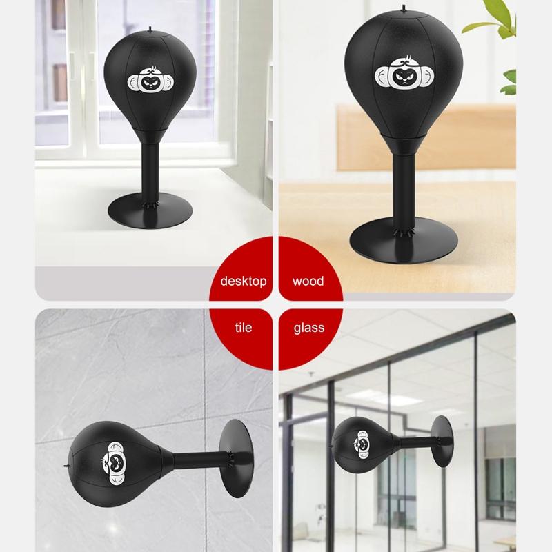 Desktop Speed Ball For Boxing Training - Bear Design With Gloves & Pump - Monkey+Children Gloves+Pump