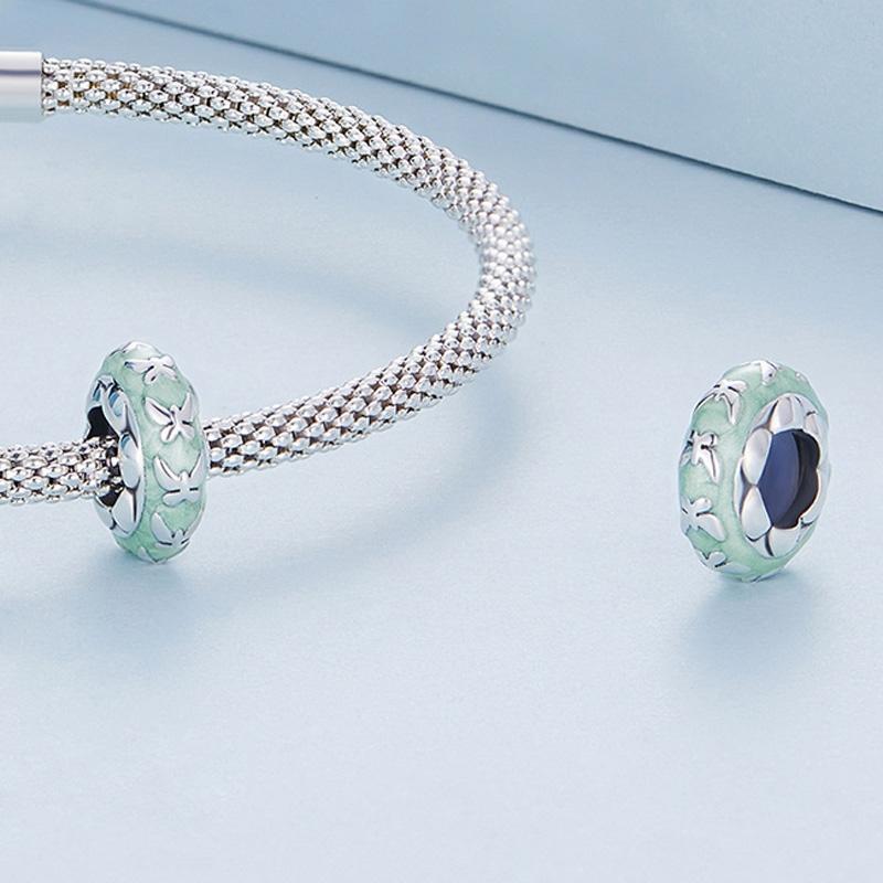 925 Sterling Silver Natural Butterfly Pendant For Diy Bracelets Bsc653 Style - Butterfly