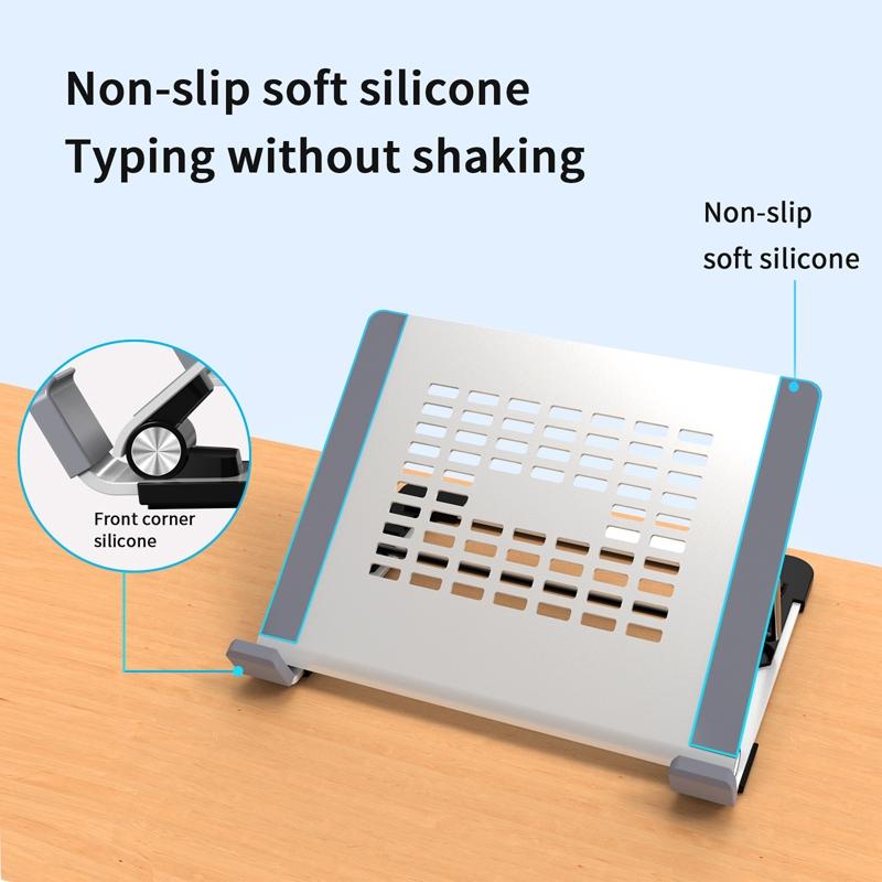 Vertical Laptop Stand - 5 Levels Riser for Desk