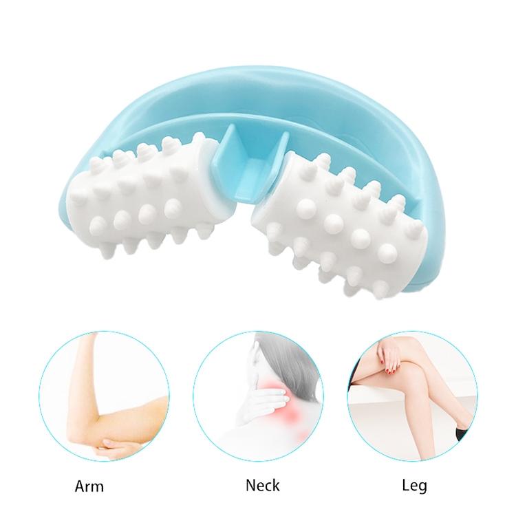 Portable Meridian Massager Compact Roller For Muscle Relief - Rose Red Piece