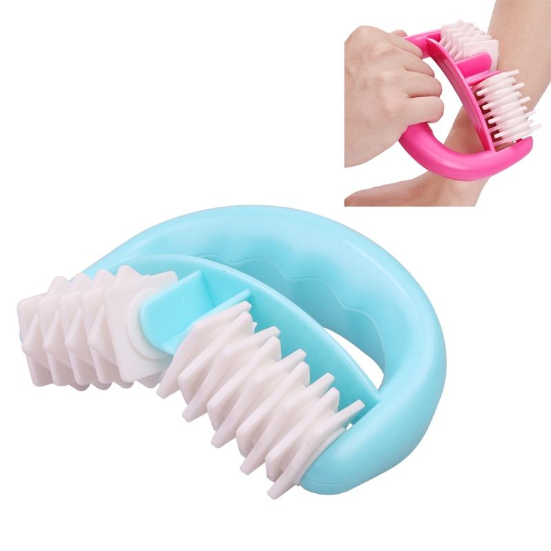 Portable Meridian Massager Compact Roller For Muscle Relief - Rose Red Piece
