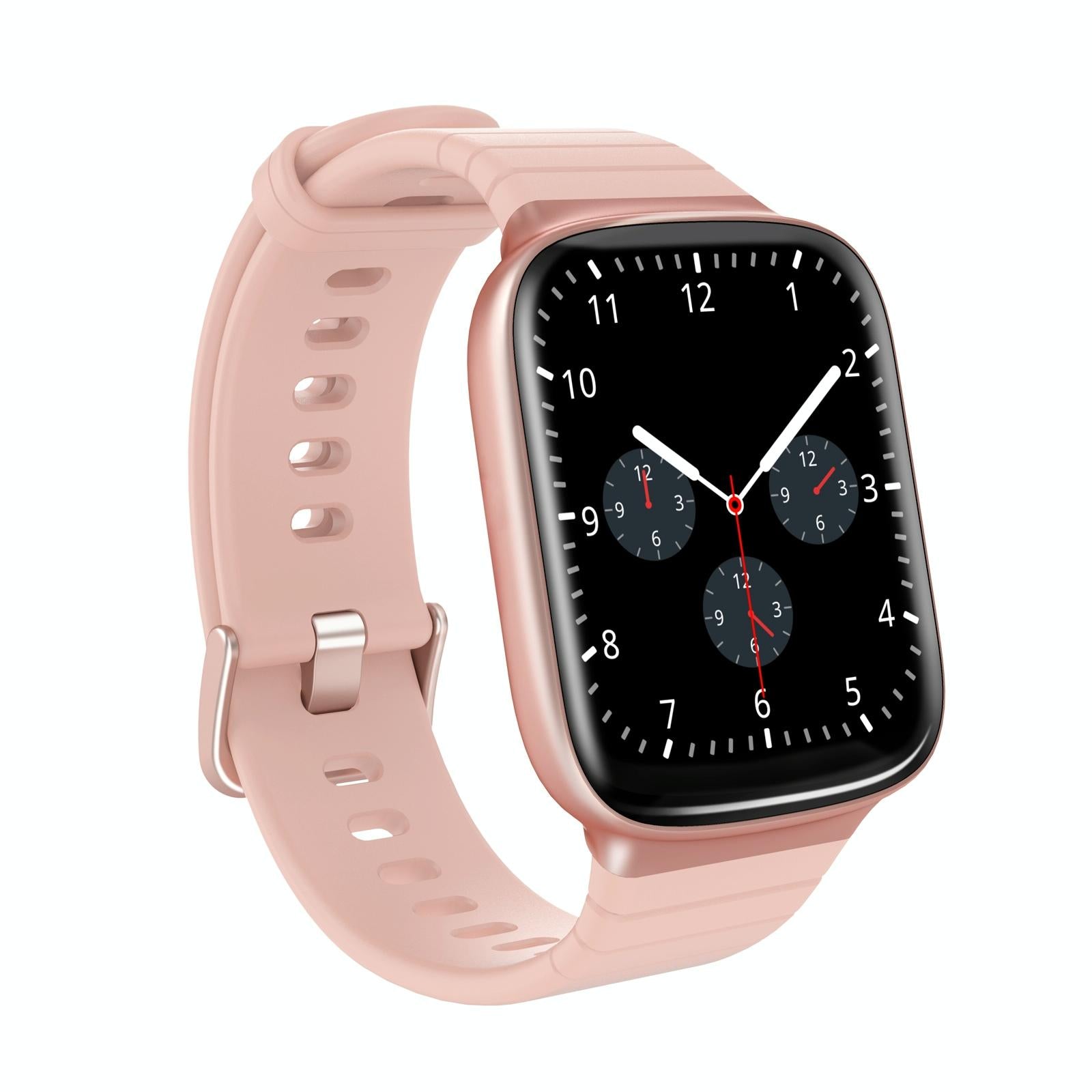 1.69 Inch Ips Screen 5Atm Waterproof Sport Smart Watch Support Sleep Monitoring / Heart Rate Monitoring / Sport Mode / Incoming Call & Information Reminder - Rose Gold