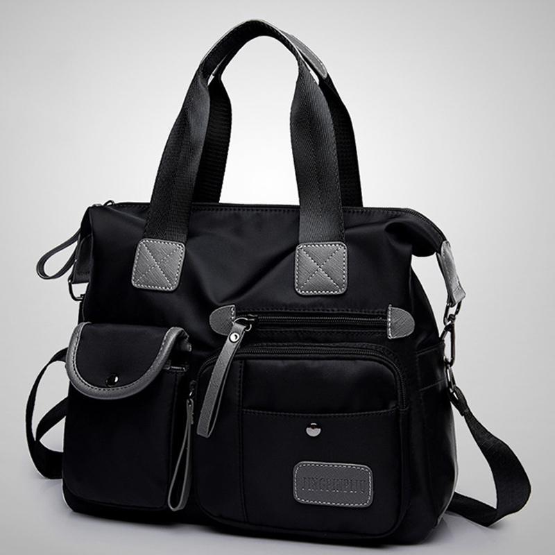 Versatile Oxford Cloth Shoulder Bag for Women - Purple