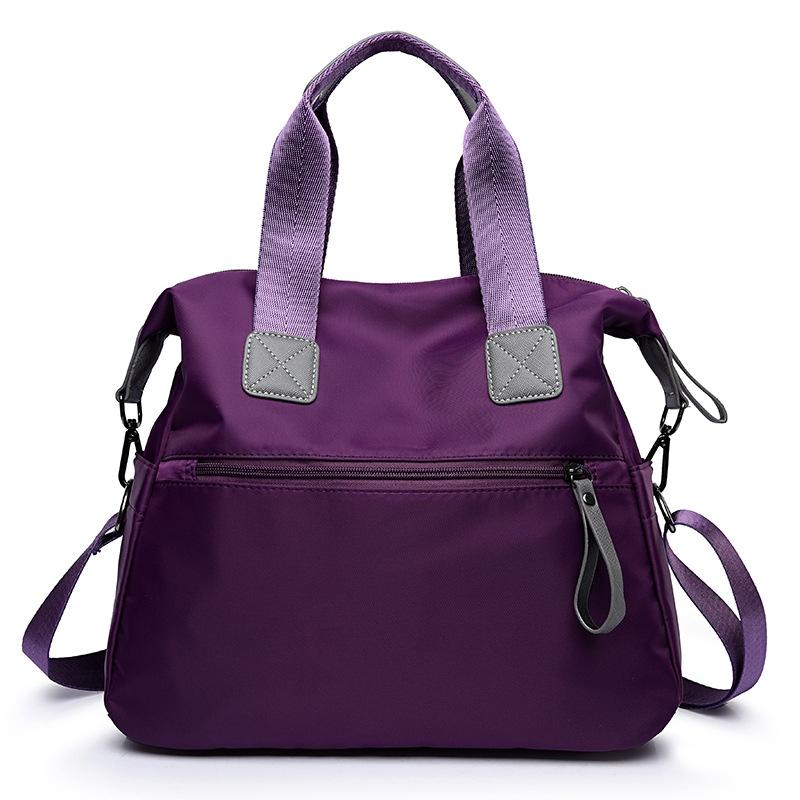 Versatile Oxford Cloth Shoulder Bag for Women - Purple