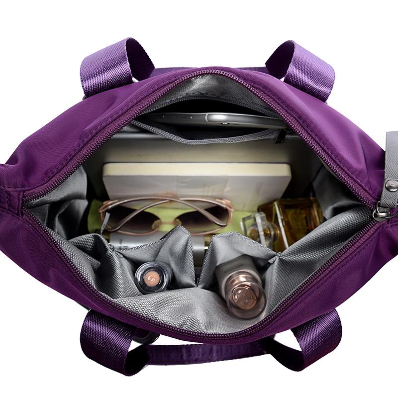 Versatile Oxford Cloth Shoulder Bag for Women - Purple