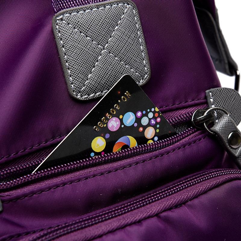 Versatile Oxford Cloth Shoulder Bag for Women - Purple