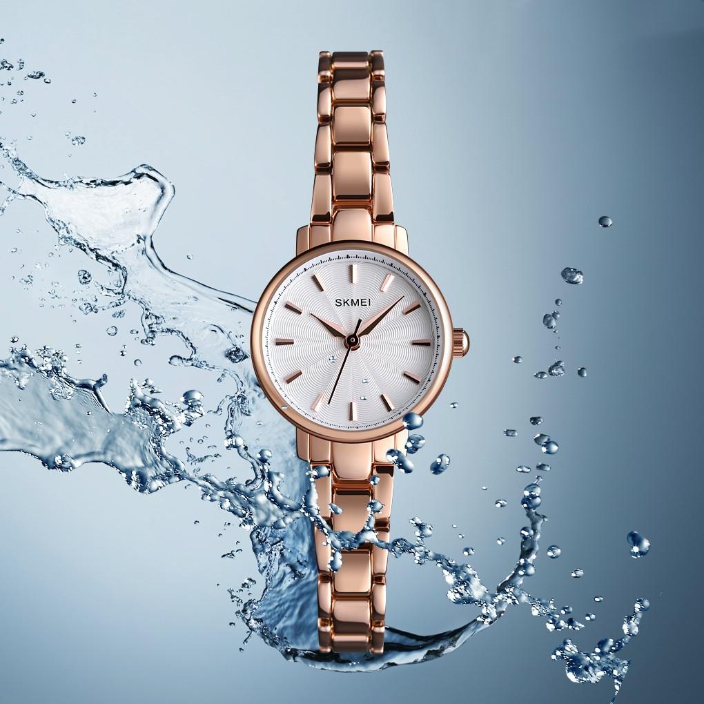 European Fashion Women Quartz Watch with Steel Band - Business and Leisure - Rose Gold