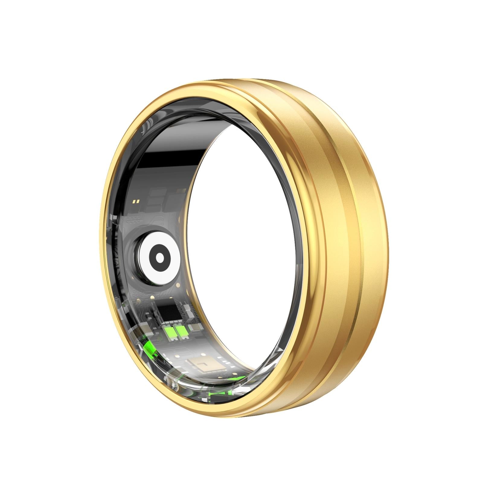 Smart Ring With Heart Rate Blood Oxygen & Sleep Monitoring - Size 10 - Black