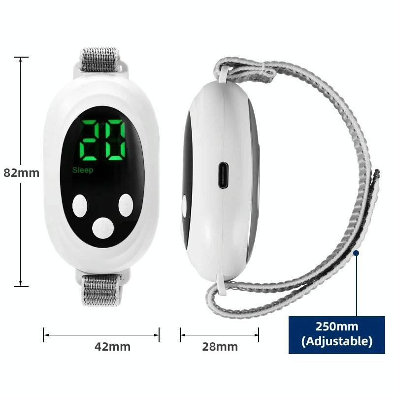 Smart Handheld Sleep Meter Ems Pulse Sleep Aid - White
