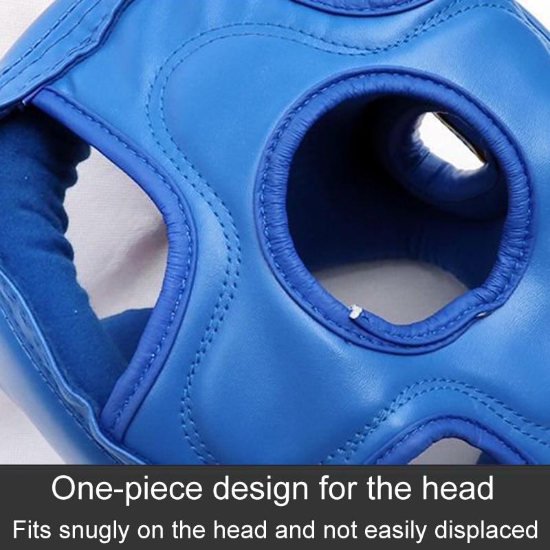 Competition Sparring Boxing Helmet For Head Protection - Red With Mask - S