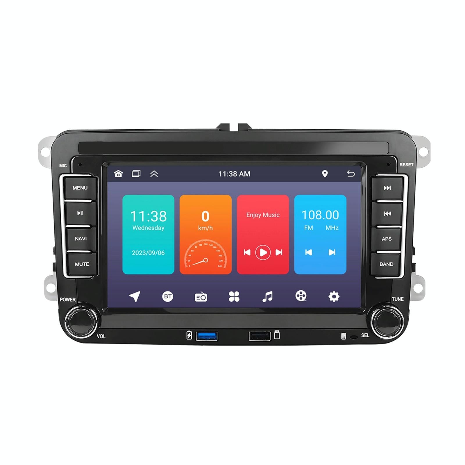 Android Carplay Navigation For Vw / Skoda - 1 + 32G Screen Reversing Camera