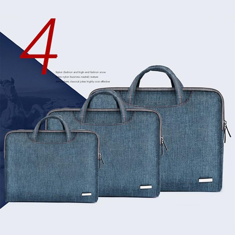 11.6 Inch Simple Business Laptop Bag with Liner - Ls-116 - Pu Black