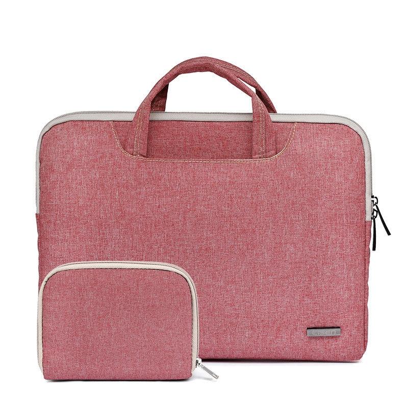 11.6 Inch Simple Business Laptop Bag with Liner - Ls-116 - Pu Black