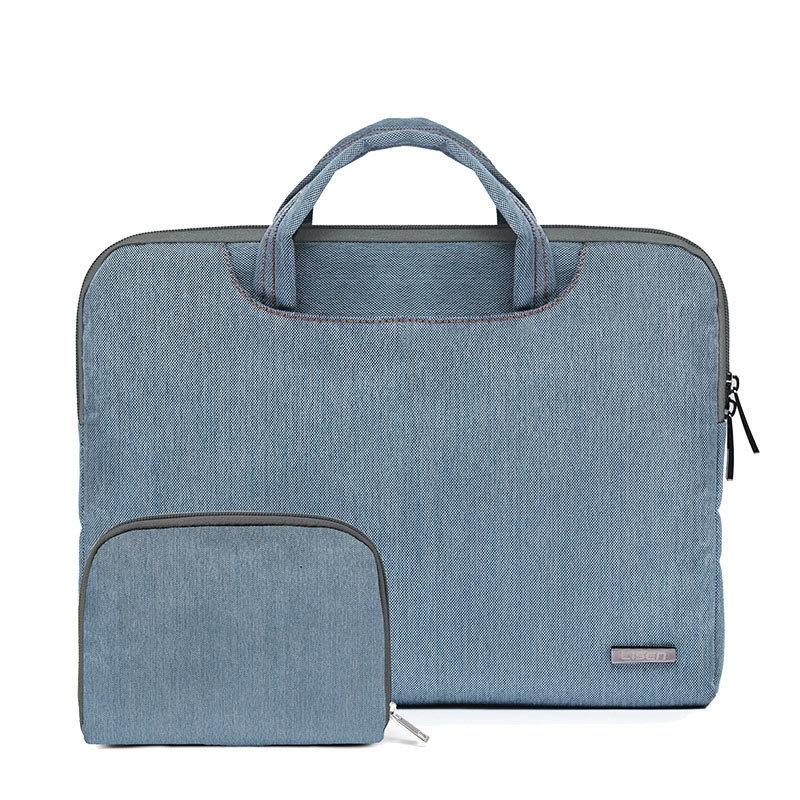 11.6 Inch Simple Business Laptop Bag with Liner - Ls-116 - Pu Black