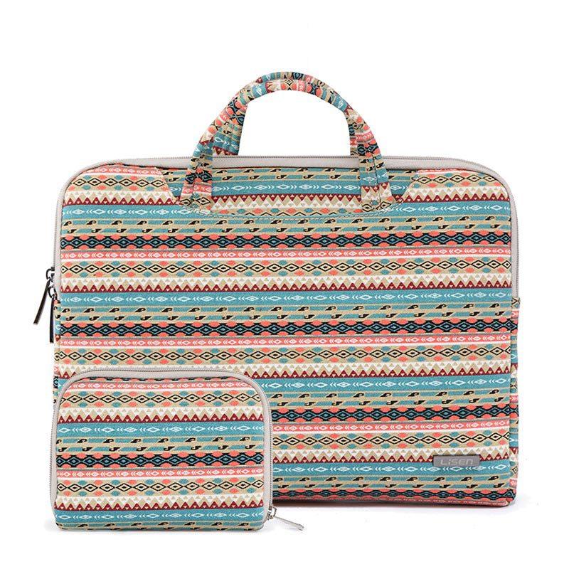 11.6 Inch Simple Business Laptop Bag with Liner - Ls-116 - Pu Black