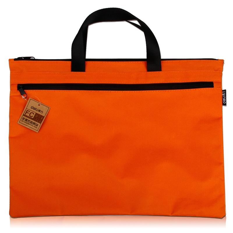 Double Zipper Canvas Storage Bag - Portable and Simple - Dark Blue