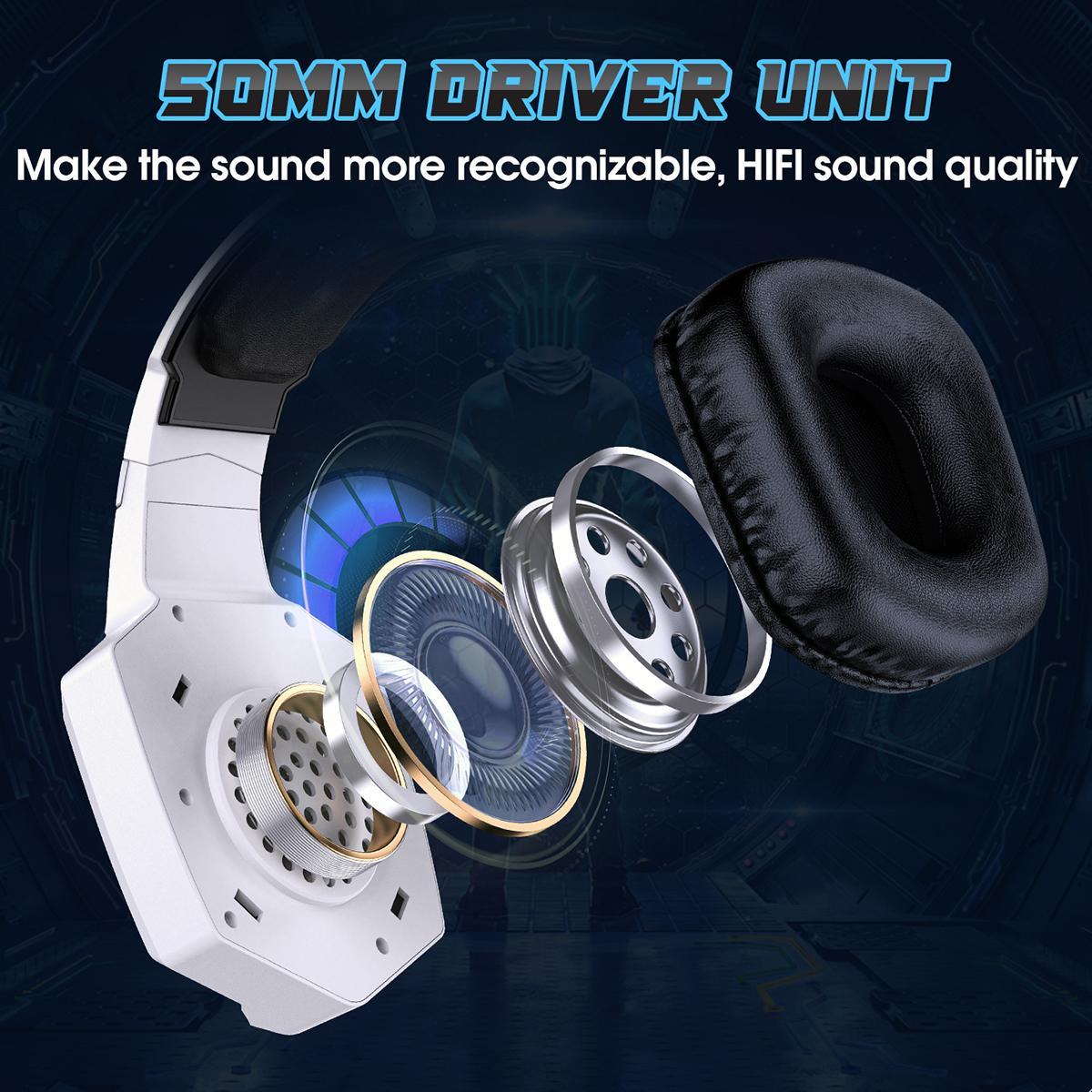 Tri-Mode Bluetooth E-Sports Headset - Black