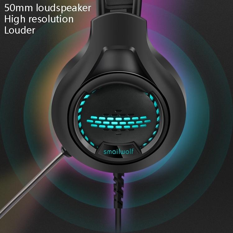 3.5Mm Luminous Game Headset For Desktop - White