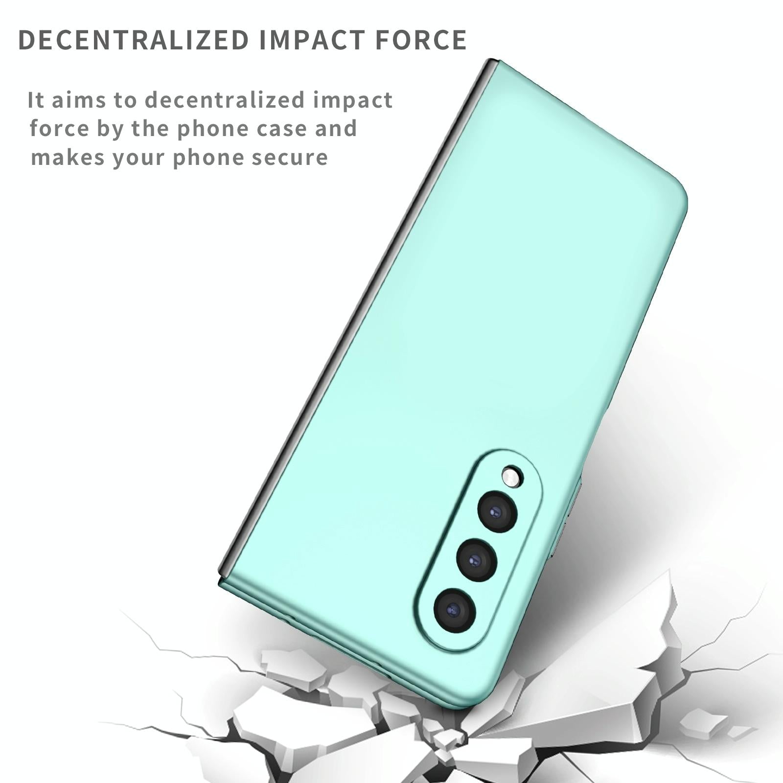 For Samsung Galaxy z Fold4 5G Foldable Armor Phone Case - Compact and Durable - Pink
