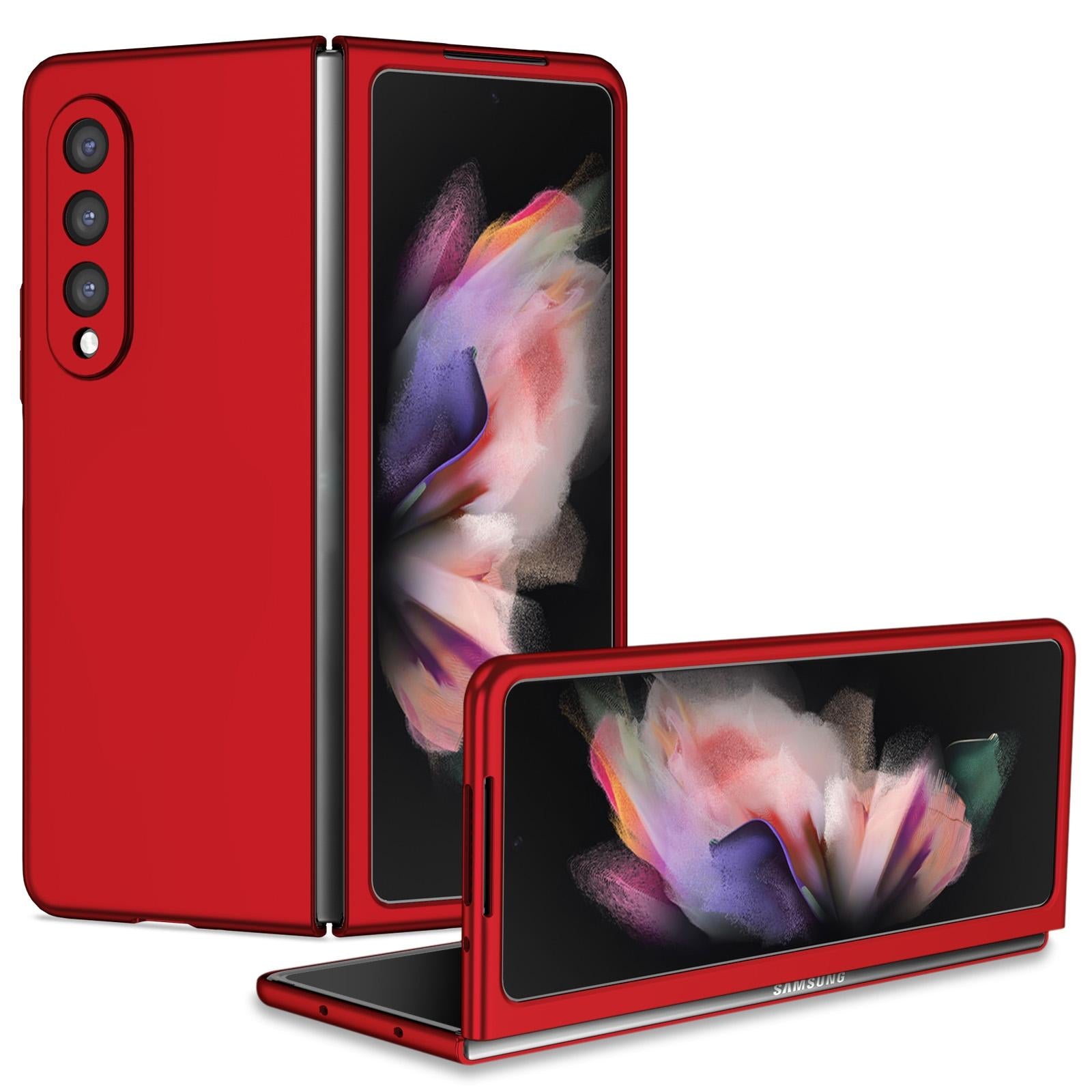 For Samsung Galaxy z Fold4 5G Foldable Armor Phone Case - Compact and Durable - Pink