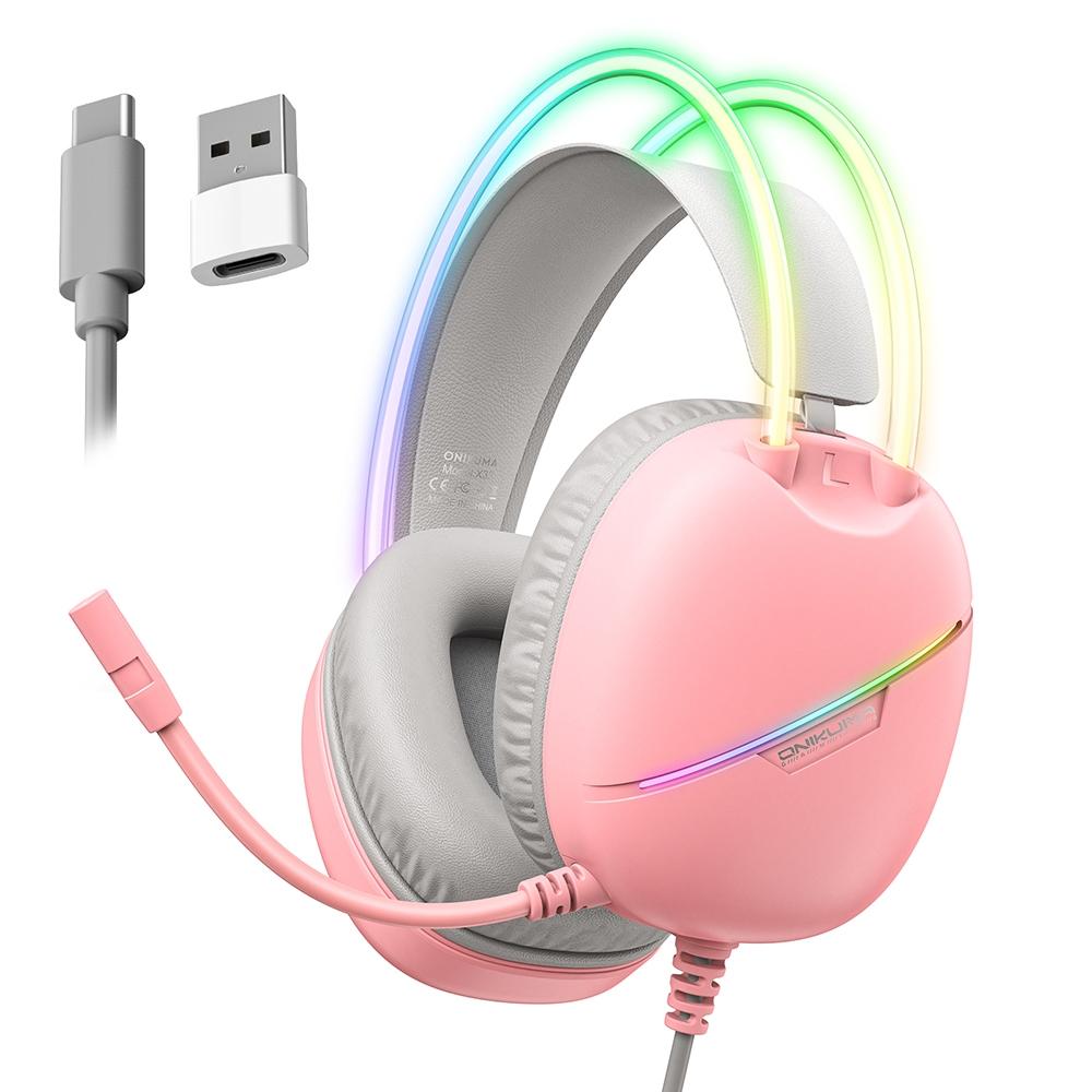 Rgb Light Gaming Headset 2M Cable - Black