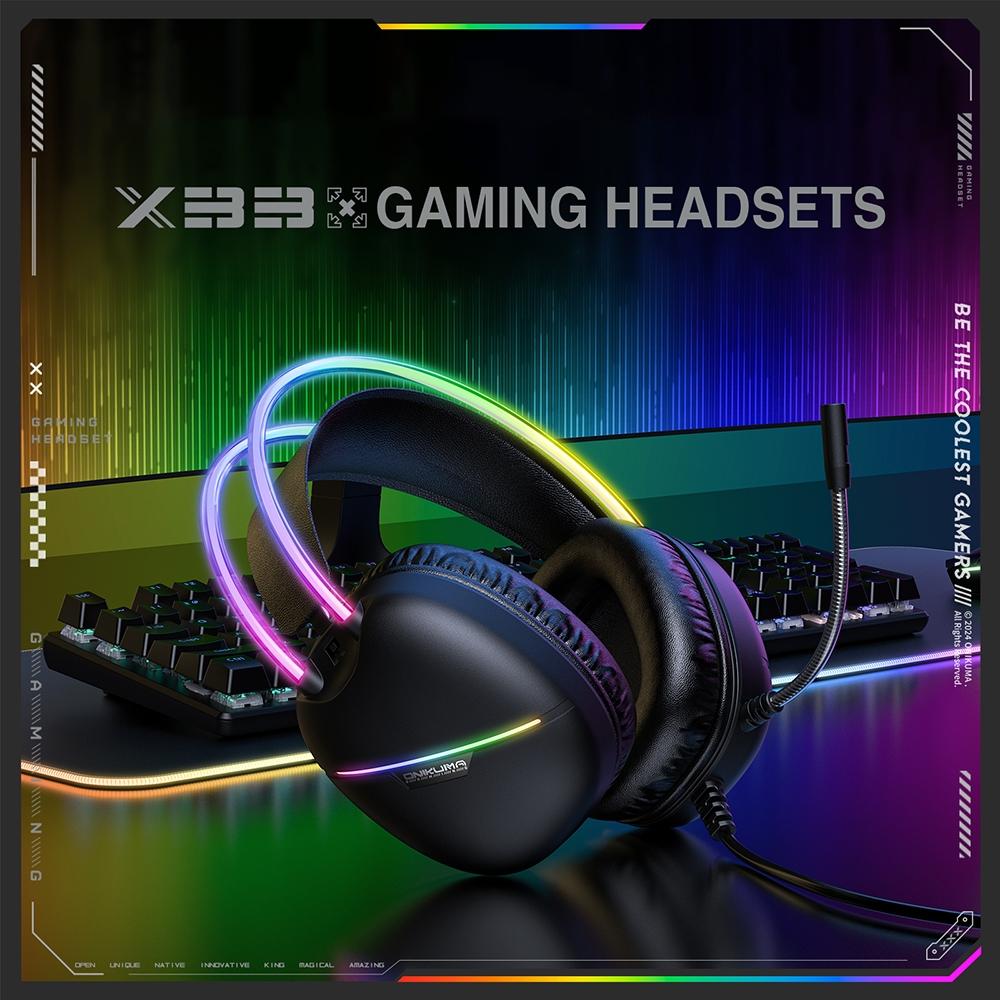 Rgb Light Gaming Headset 2M Cable - Black