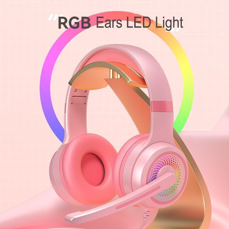 Led Bass Stereo Gaming Headset With Mic - Blue